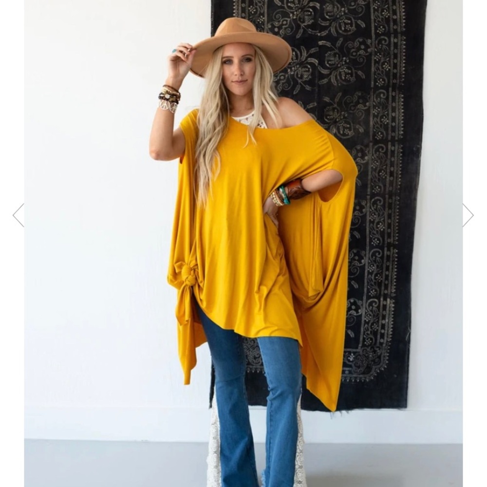 Yellow Women's Tunic Top